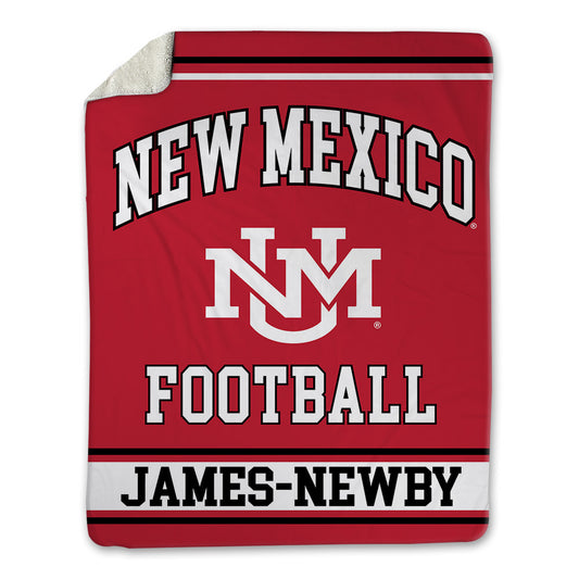 New Mexico - NCAA Football : Keyshawn James-Newby - Blanket-0