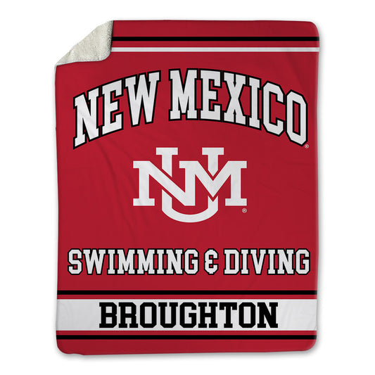 New Mexico - NCAA Women's Swimming & Diving : Ellie Broughton - Blanket-0