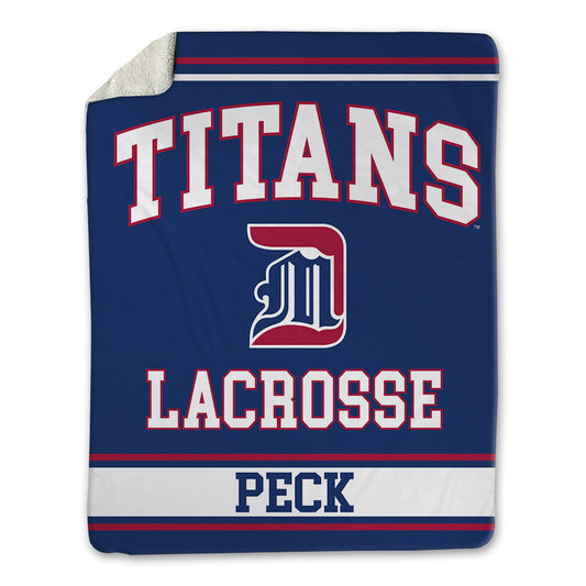 Detroit Mercy - NCAA Women's Lacrosse : Jane Peck - Blanket-0