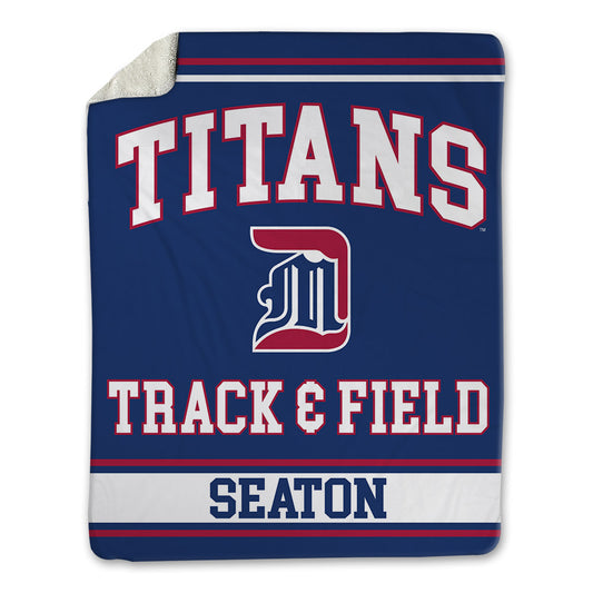 Detroit Mercy - NCAA Women's Track & Field : Mia Seaton - Blanket-0