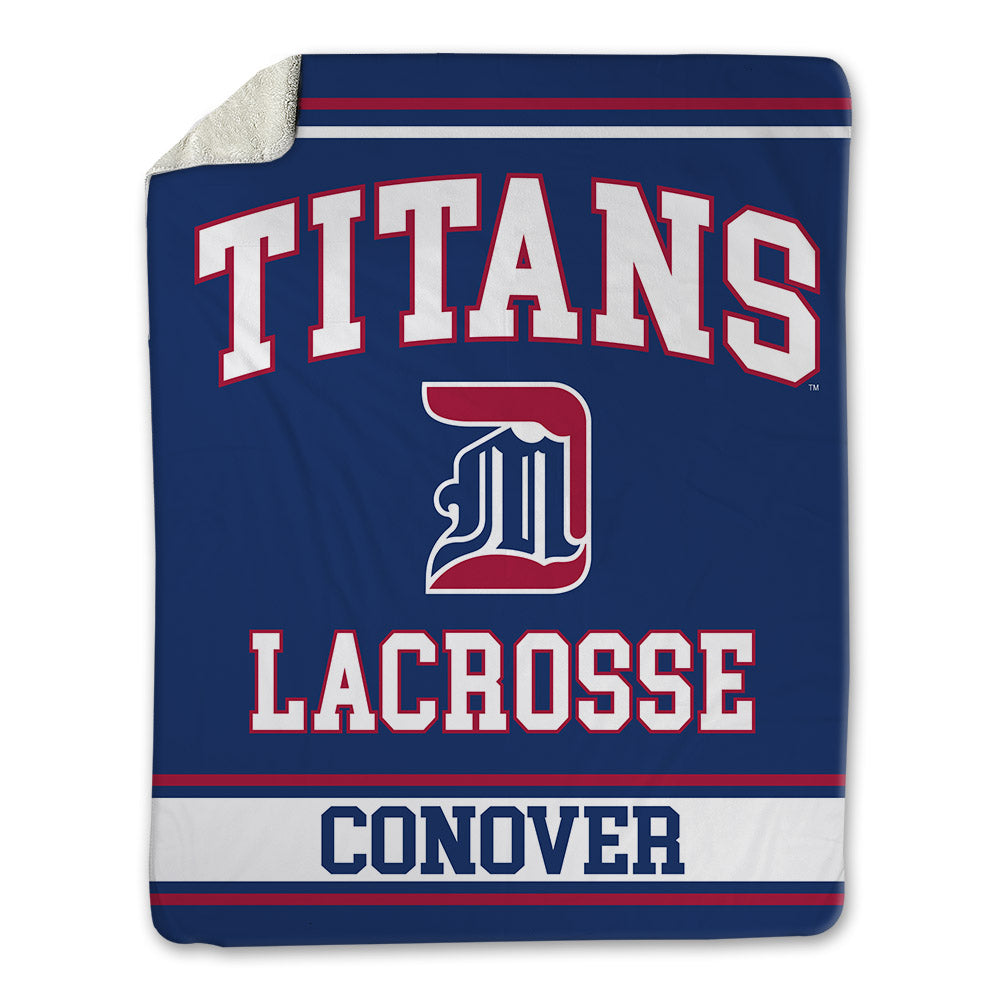 Detroit Mercy - NCAA Men's Lacrosse : Ethan Conover - Blanket-0