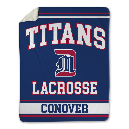 Detroit Mercy - NCAA Men's Lacrosse : Ethan Conover - Blanket-0