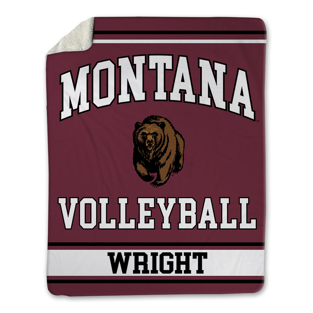 Montana - NCAA Women's Volleyball : Annika Wright - Blanket-0
