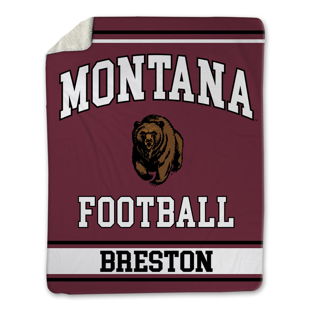 Montana - NCAA Football : Justus Breston - Blanket-0