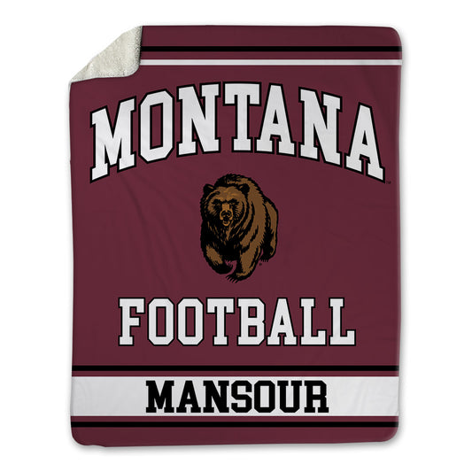 Montana - NCAA Football : rashid Mansour - Blanket-0