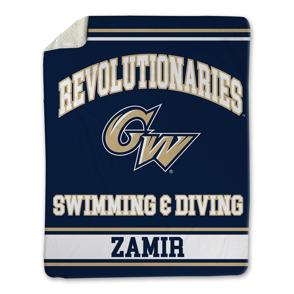 GWU - NCAA Men's Swimming & Diving : Eldad Zamir - Blanket-0