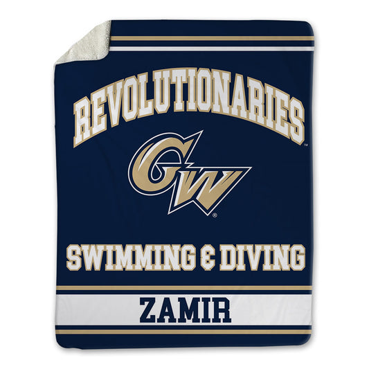 GWU - NCAA Men's Swimming & Diving : Eldad Zamir - Blanket-0