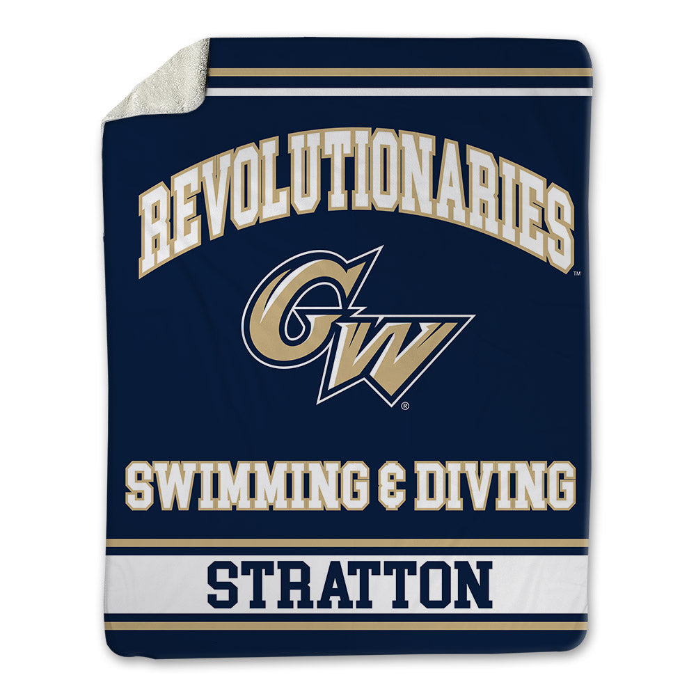 GWU - NCAA Men's Swimming & Diving : Shae Stratton - Blanket-0