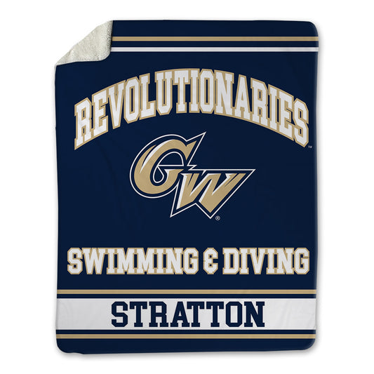 GWU - NCAA Men's Swimming & Diving : Shae Stratton - Blanket-0