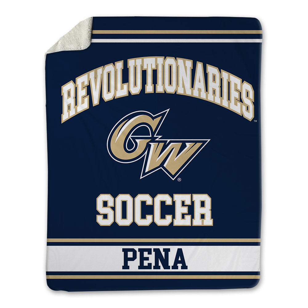 GWU - NCAA Men's Soccer : Diego Pena - Blanket-0