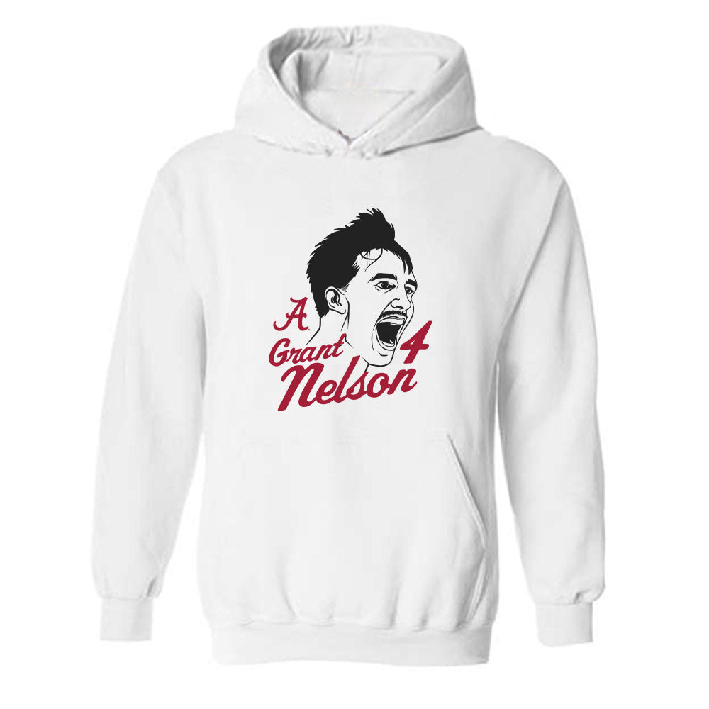 Alabama - NCAA Men's Basketball : Grant Nelson - Graphic Tee Hooded Sweatshirt-0