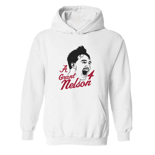 Alabama - NCAA Men's Basketball : Grant Nelson - Graphic Tee Hooded Sweatshirt-0