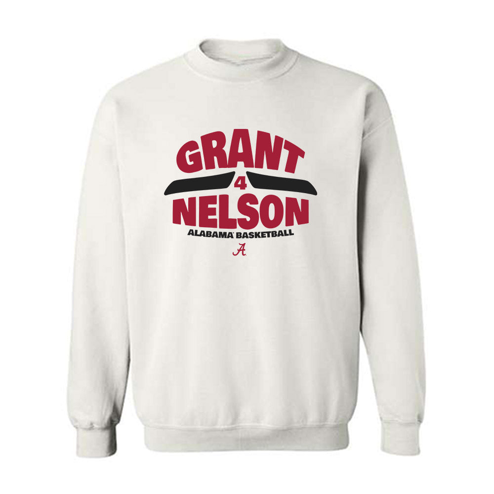 Alabama - NCAA Men's Basketball : Grant Nelson - Crewneck Sweatshirt-0