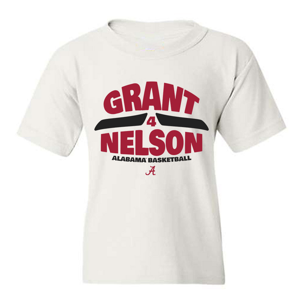 Alabama - NCAA Men's Basketball : Grant Nelson - Youth T-Shirt-0