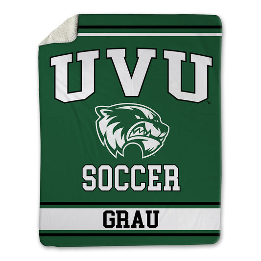 Utah Valley - NCAA Men's Soccer : nil Grau - Blanket-0