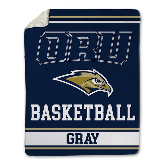 Oral Roberts - NCAA Men's Basketball : Luke Gray - Blanket-0