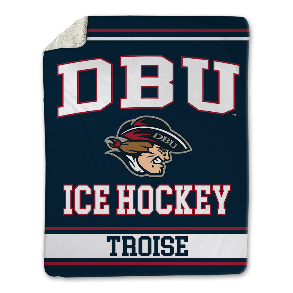 Dallas Baptist - NCAA Men's Ice Hockey : Brenden Troise - Blanket-0