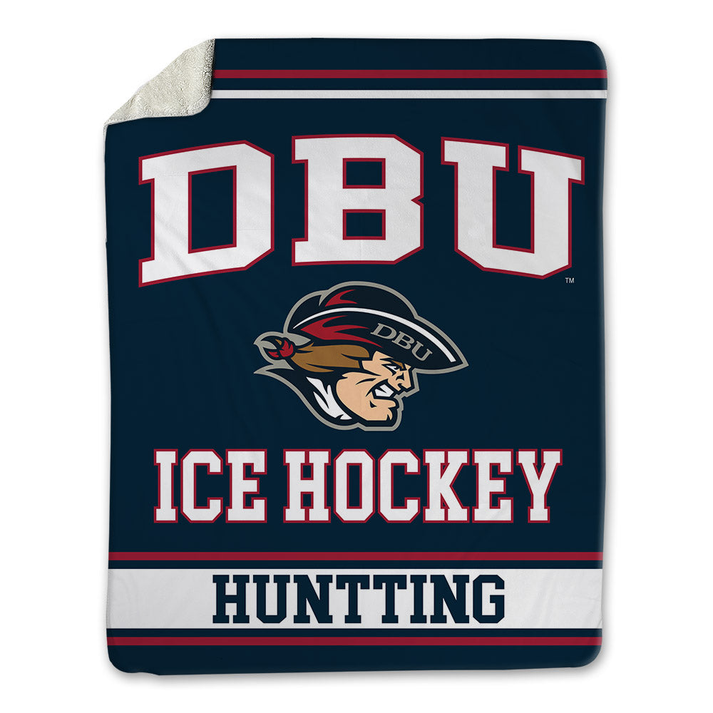 Dallas Baptist - NCAA Men's Ice Hockey : David Huntting - Blanket-0