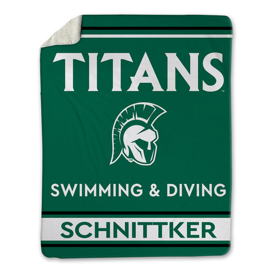 Illinois Wesleyan - NCAA Women's Swimming & Diving : Abigail Schnittker - Blanket-0