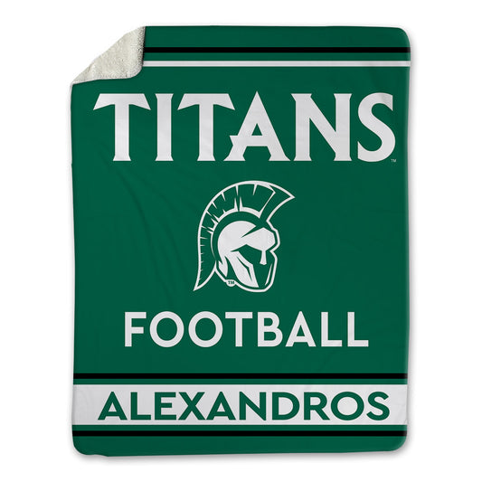 Illinois Wesleyan - NCAA Football : Christos Alexandros - Blanket-0