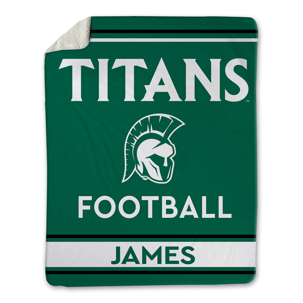 Illinois Wesleyan - NCAA Football : Torian James - Blanket-0