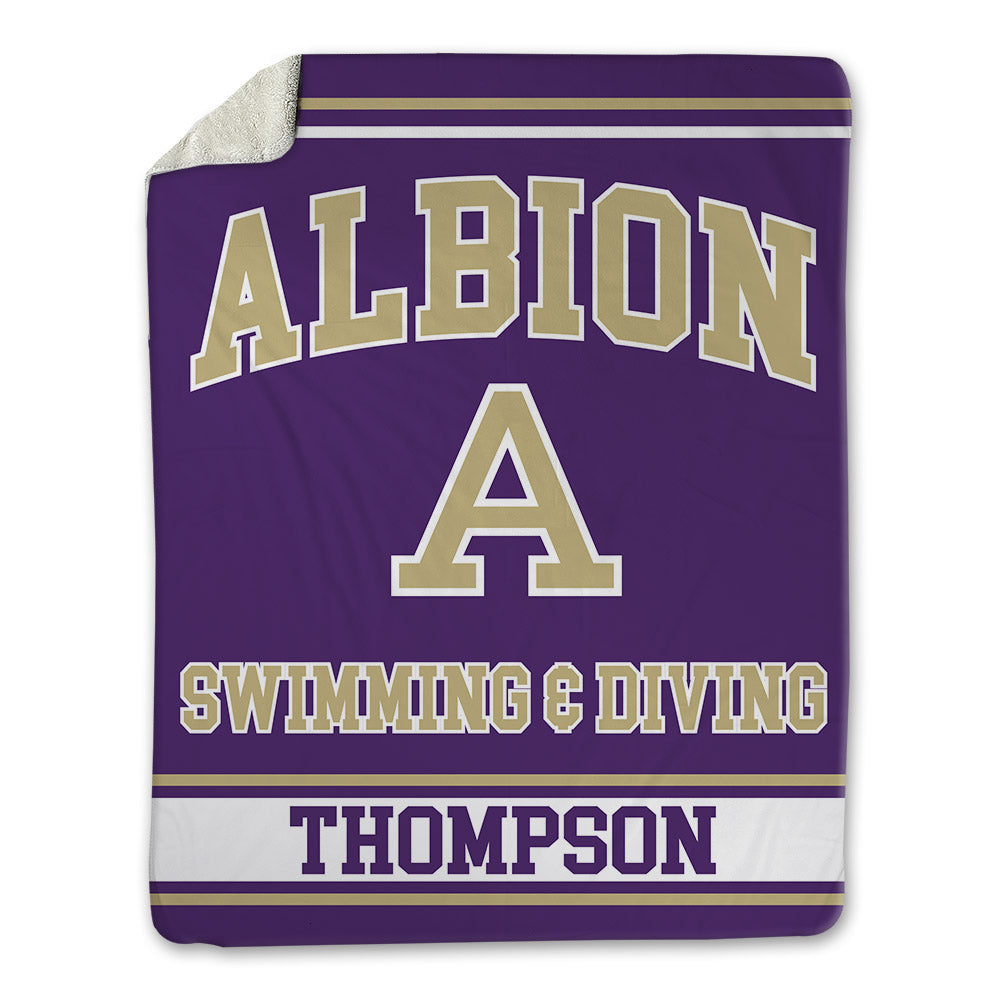 Albion - NCAA Men's Swimming & Diving : Cameron Thompson - Blanket-0