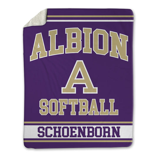 Albion - NCAA Softball : Sydney Schoenborn - Blanket-0