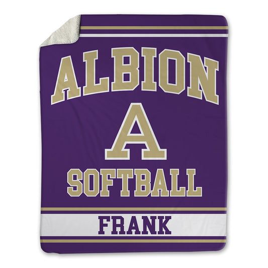 Albion - NCAA Softball : Ryley Frank - Blanket-0