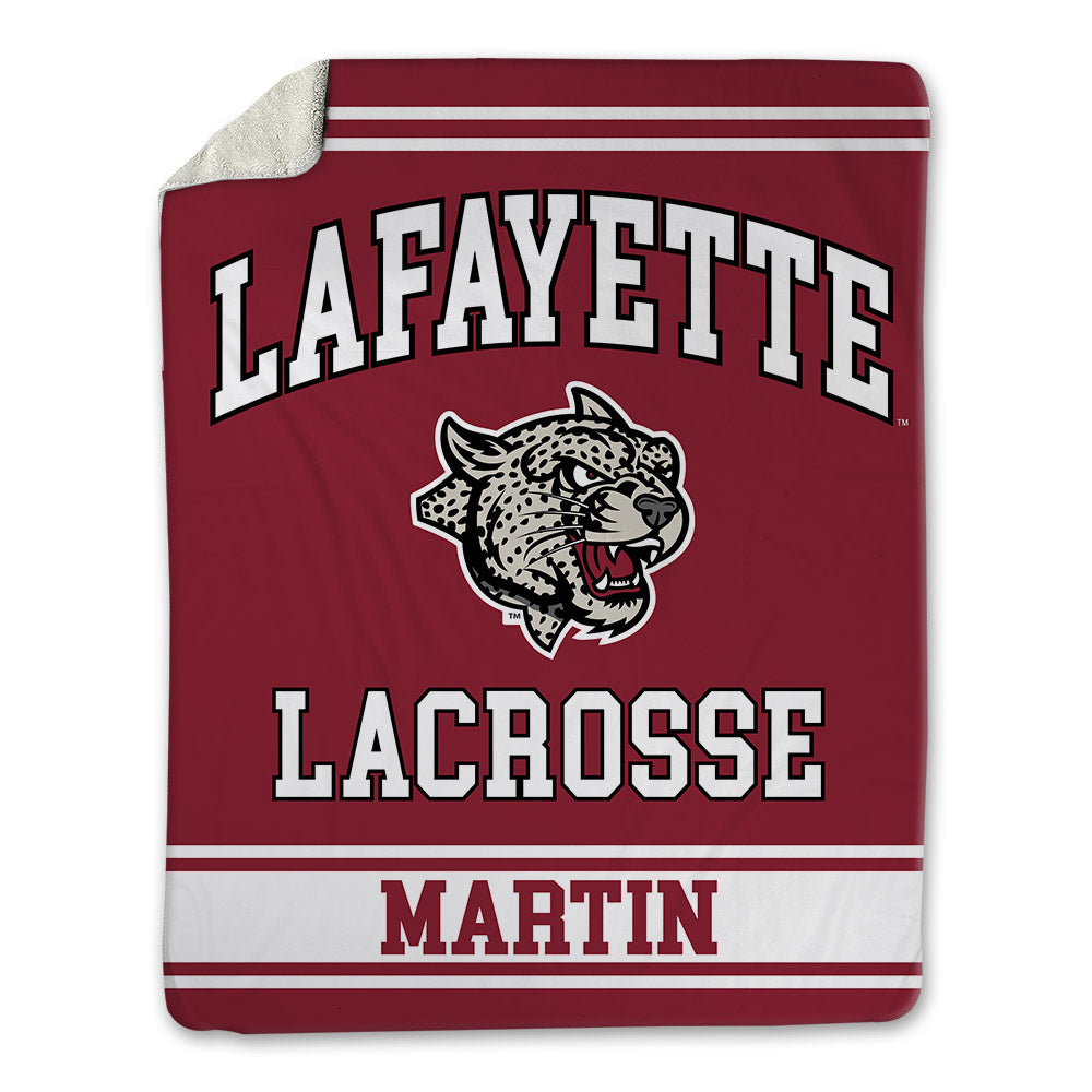 Lafayette College - NCAA Men's Lacrosse : Lowen martin - Blanket-0