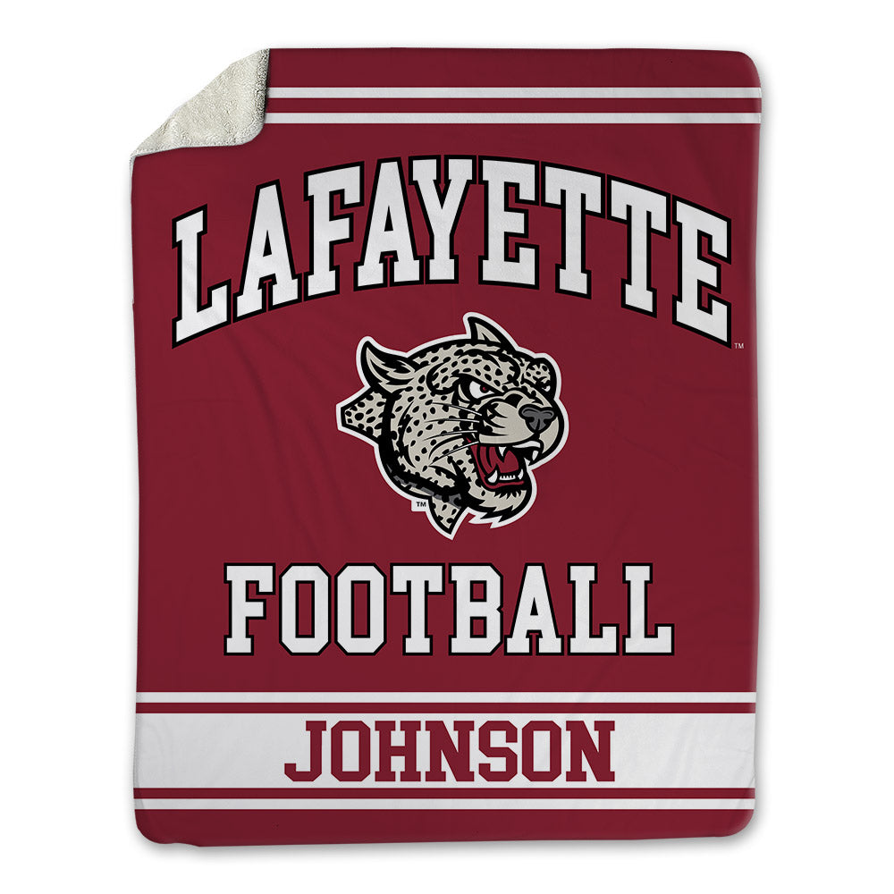 Lafayette College - NCAA Football : Xavier Johnson - Blanket-0