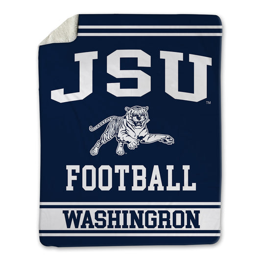 Jackson State - NCAA Football : BJ Washingron - Blanket-0