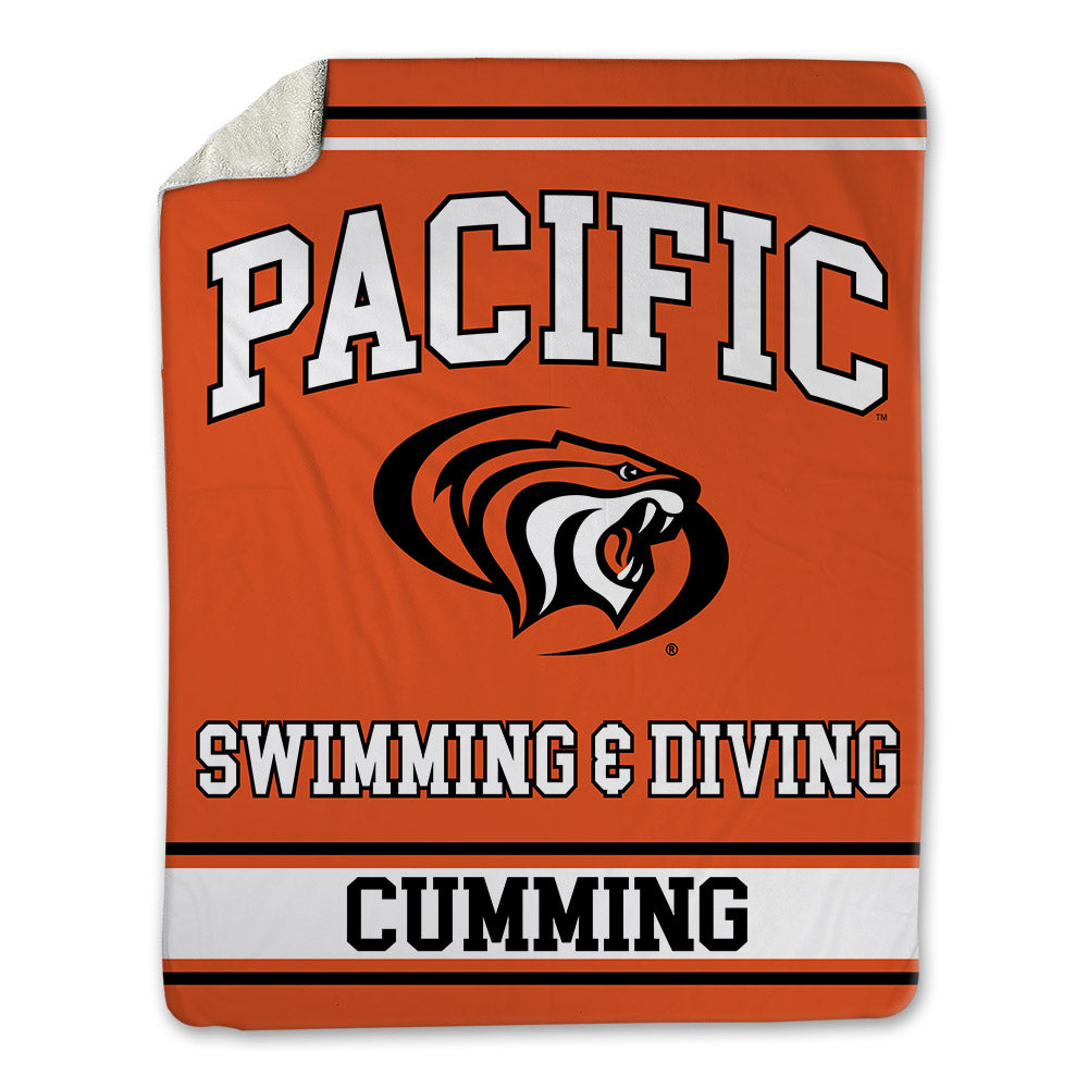 Pacific - NCAA Men's Swimming & Diving : Freddie Cumming - Blanket-0