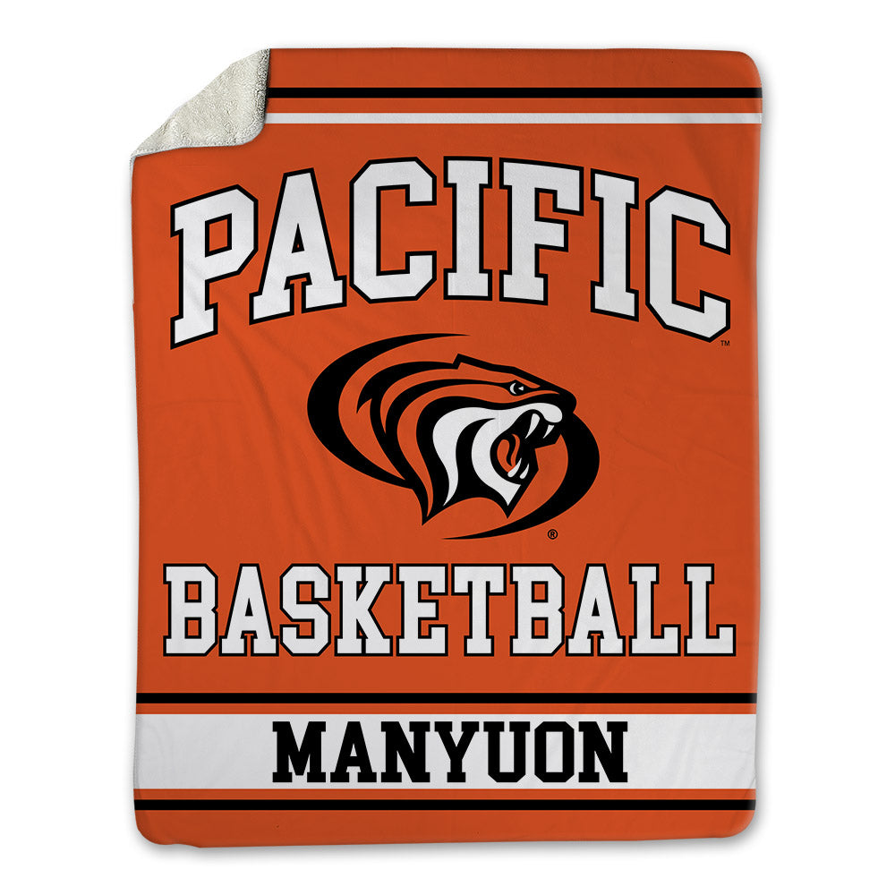 Pacific - NCAA Men's Basketball : Emmanuel Manyuon - Blanket-0