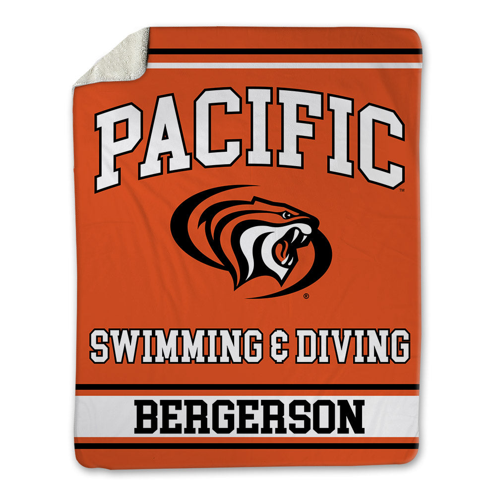 Pacific - NCAA Men's Swimming & Diving : Jonah Bergerson - Blanket-0