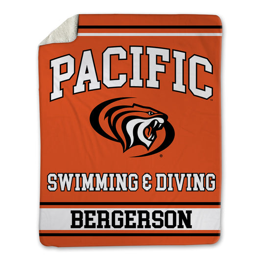 Pacific - NCAA Men's Swimming & Diving : Jonah Bergerson - Blanket-0