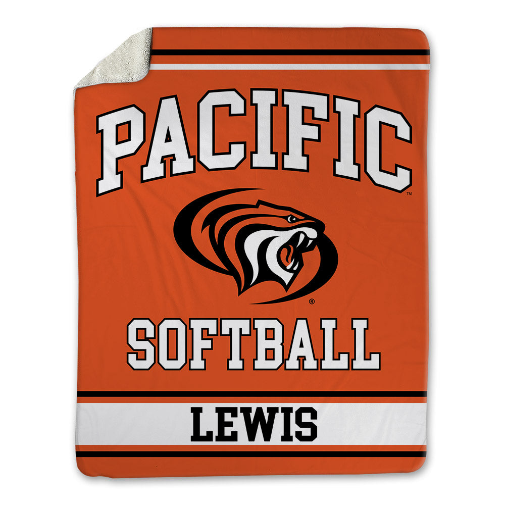 Pacific - NCAA Softball : Alexa Lewis - Blanket-0