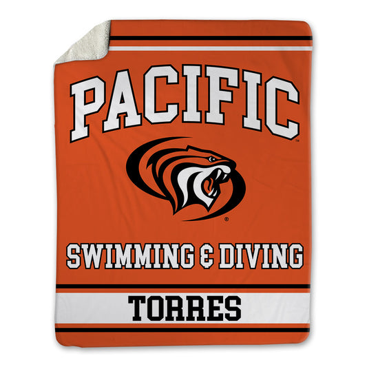 Pacific - NCAA Women's Swimming & Diving : Patty Torres - Blanket-0