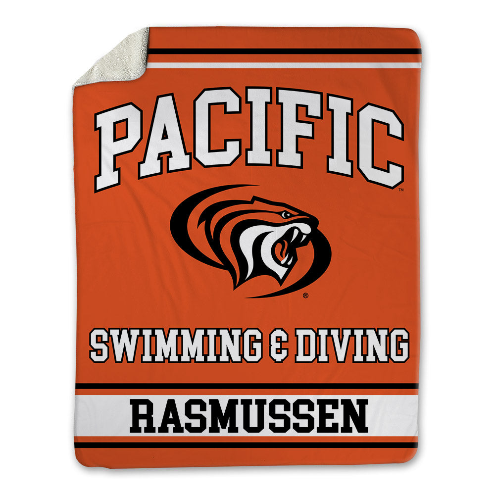 Pacific - NCAA Men's Swimming & Diving : Nathan Rasmussen - Blanket-0