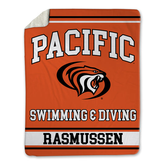 Pacific - NCAA Men's Swimming & Diving : Nathan Rasmussen - Blanket-0