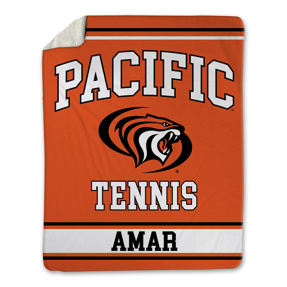 Pacific - NCAA Men's Tennis : Ran Amar - Blanket-0