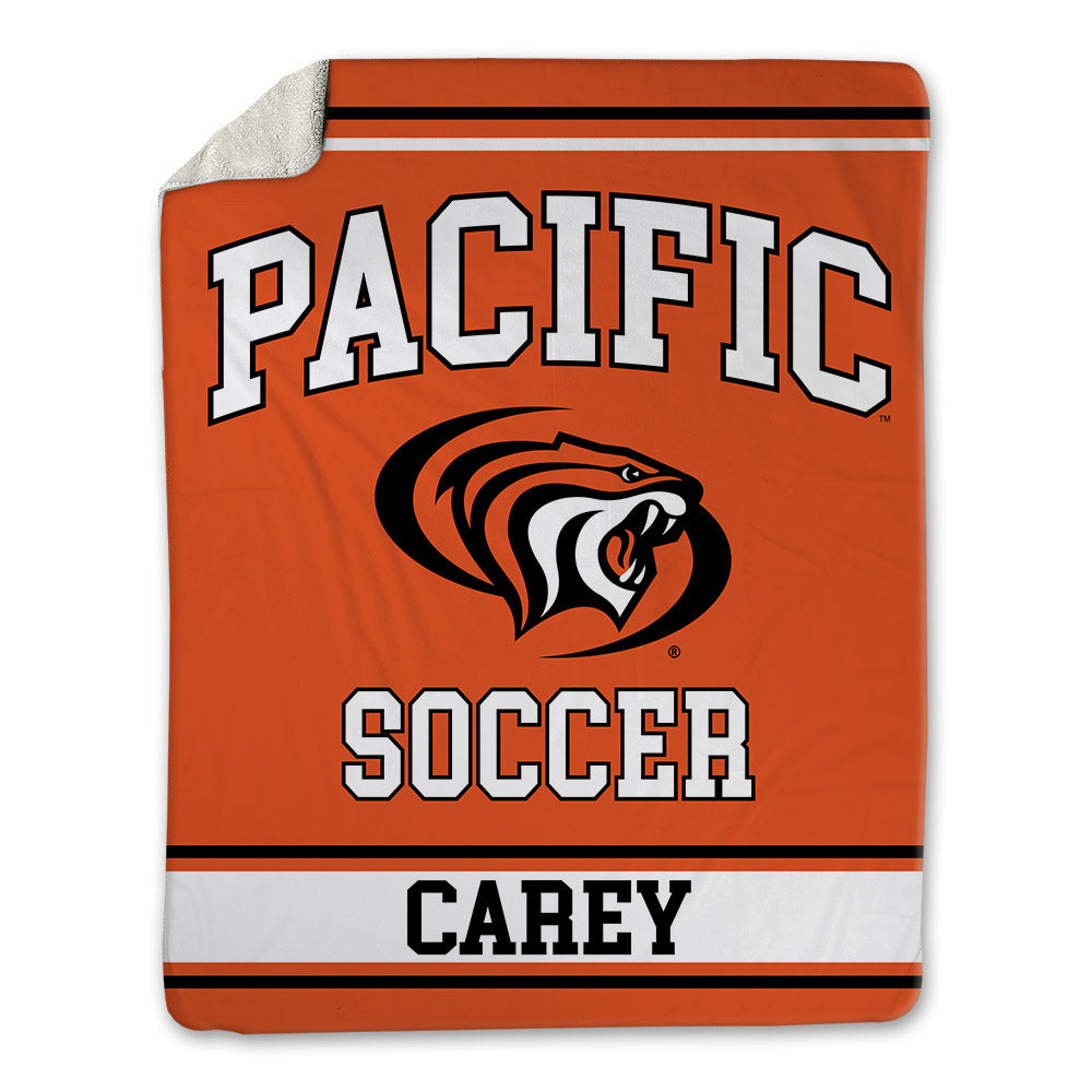 Pacific - NCAA Men's Soccer : Montgomery Carey - Blanket-0
