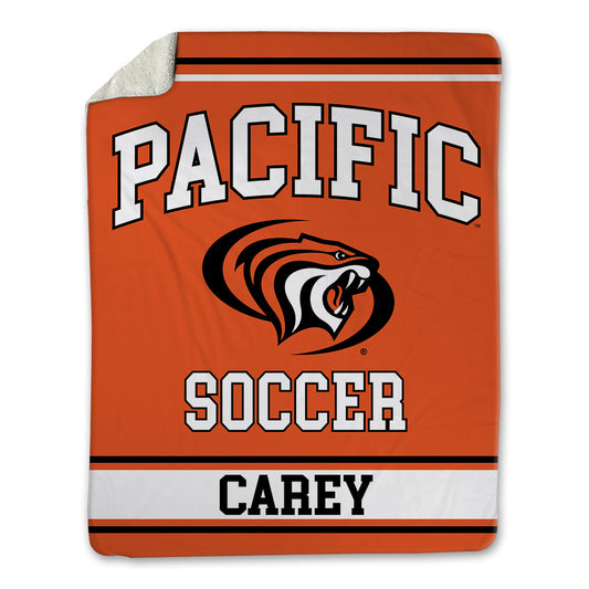 Pacific - NCAA Men's Soccer : Montgomery Carey - Blanket-0