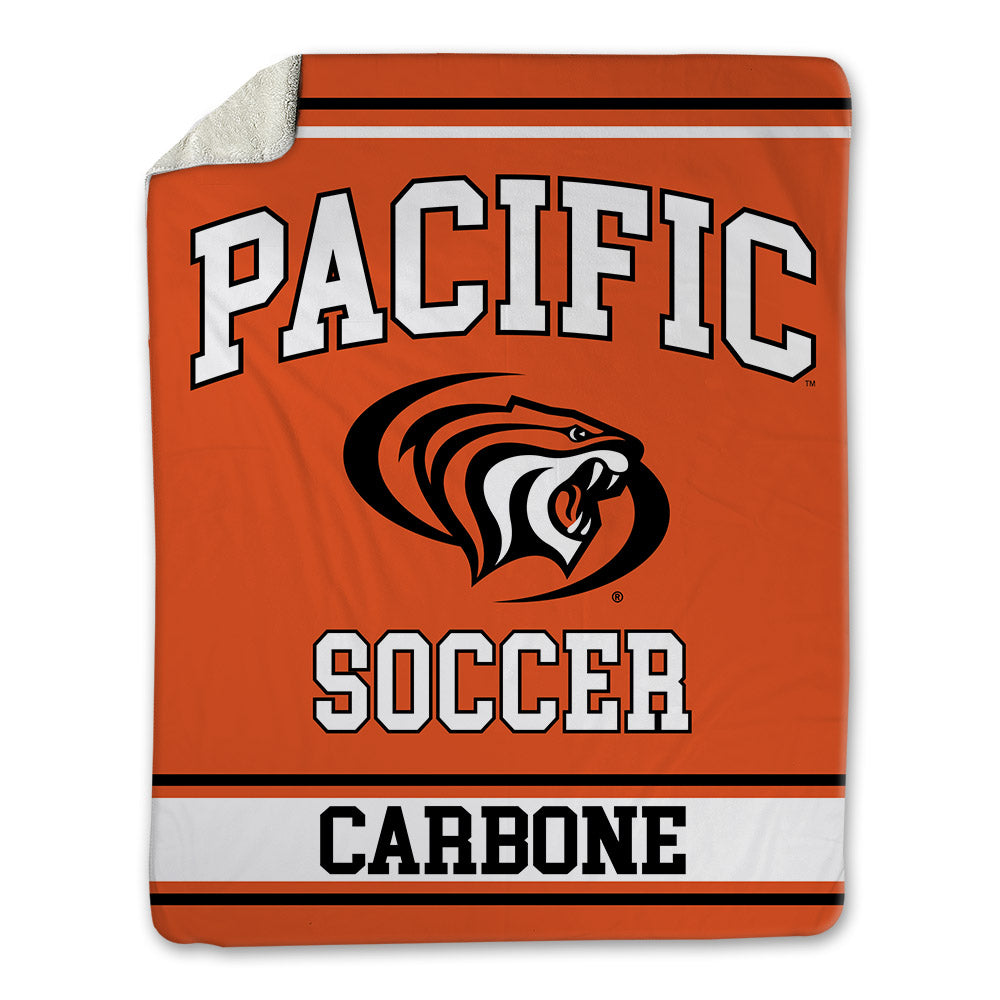 Pacific - NCAA Men's Soccer : Matteo Carbone - Blanket-0