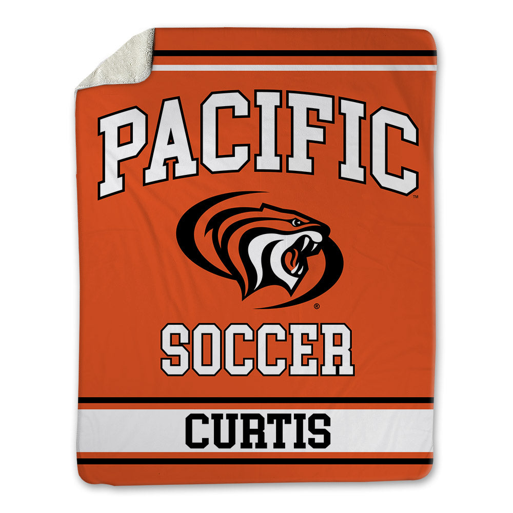 Pacific - NCAA Women's Soccer : Taylor Curtis - Blanket-0