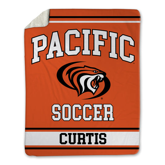 Pacific - NCAA Women's Soccer : Taylor Curtis - Blanket-0