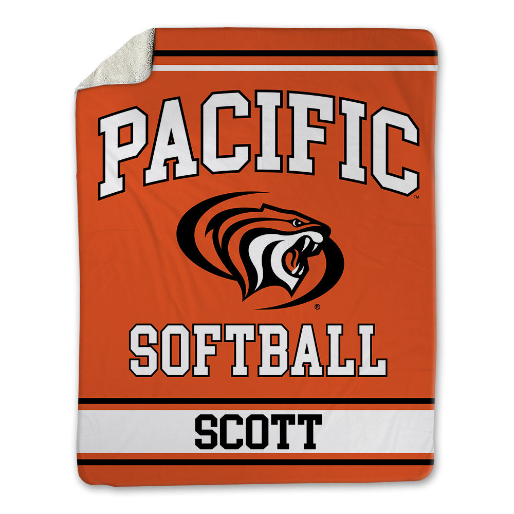 Pacific - NCAA Softball : Jayleen Scott - Blanket-0