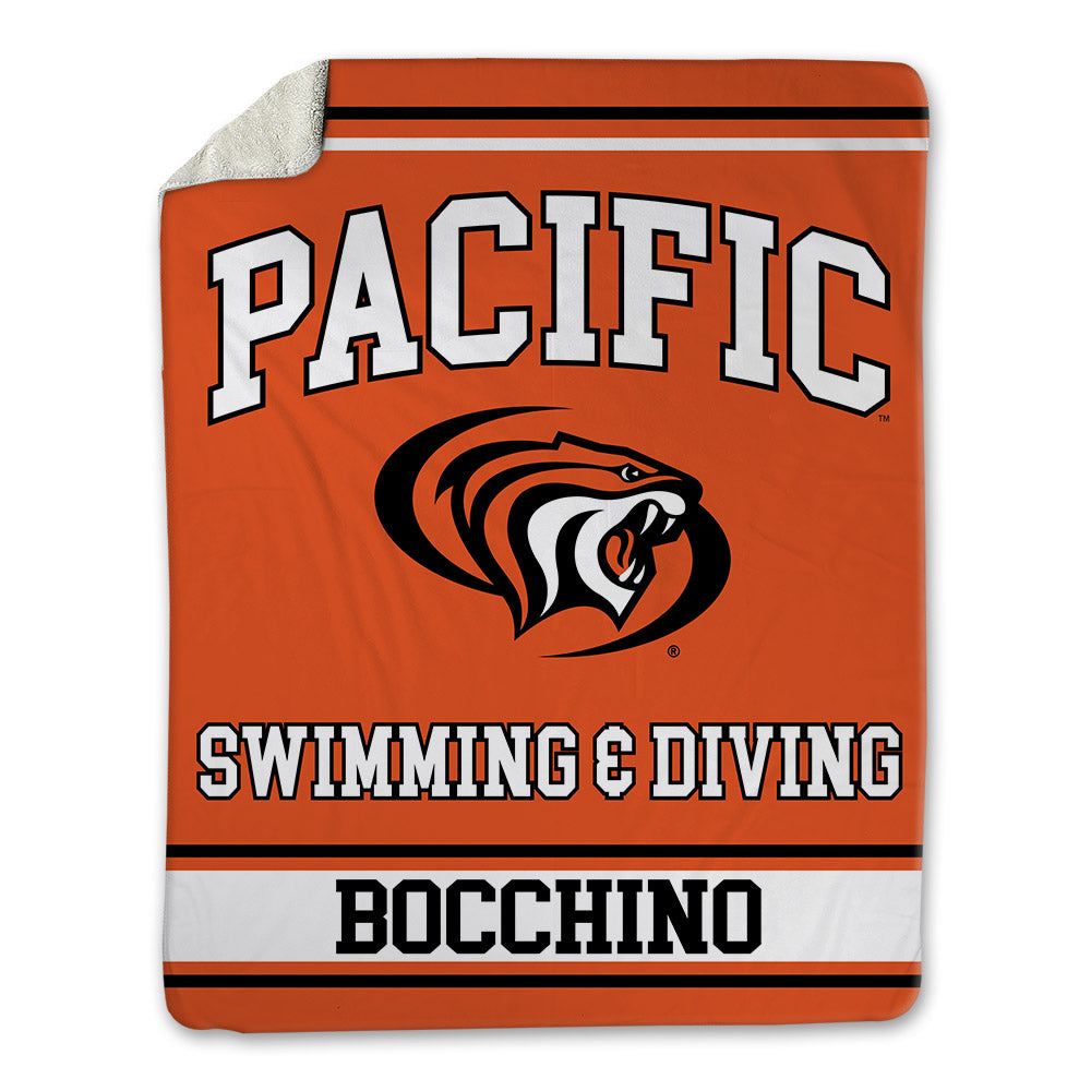 Pacific - NCAA Men's Swimming & Diving : Gian Carlo Bocchino - Blanket-0