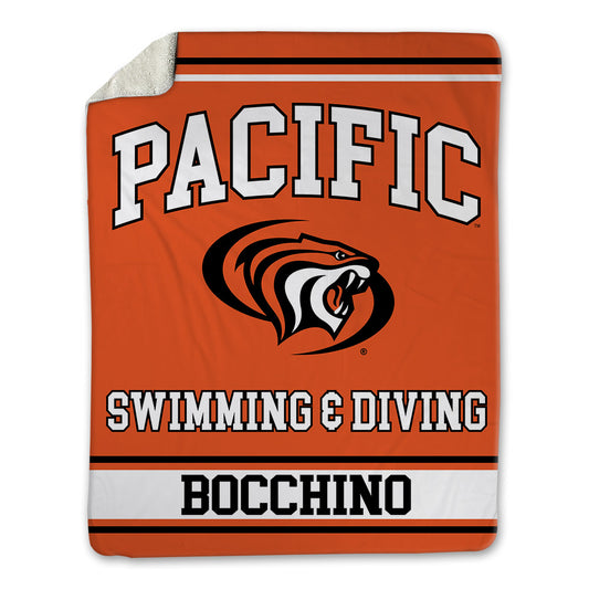Pacific - NCAA Men's Swimming & Diving : Gian Carlo Bocchino - Blanket-0