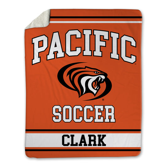 Pacific - NCAA Women's Soccer : Shay Clark - Blanket-0