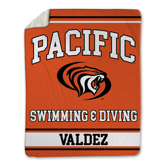 Pacific - NCAA Men's Swimming & Diving : Oliver Valdez - Blanket-0